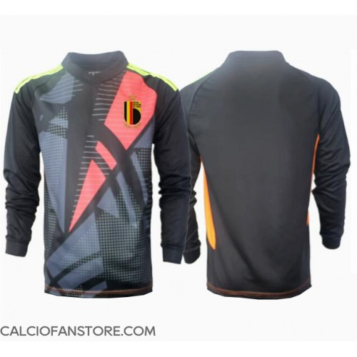 Maglia Calcio Belgio Portiere Prima Divisa Europei 2024 Manica Lunga